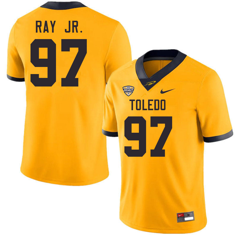 Toledo Rockets #97 Doran Ray Jr. College Football Jerseys Stitched Sale-Gold